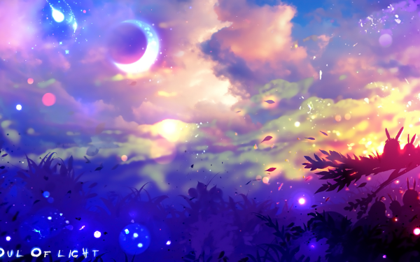 Fantasy Landscape Moon Bunny Light Cloud Sky HD Wallpaper | Background Image