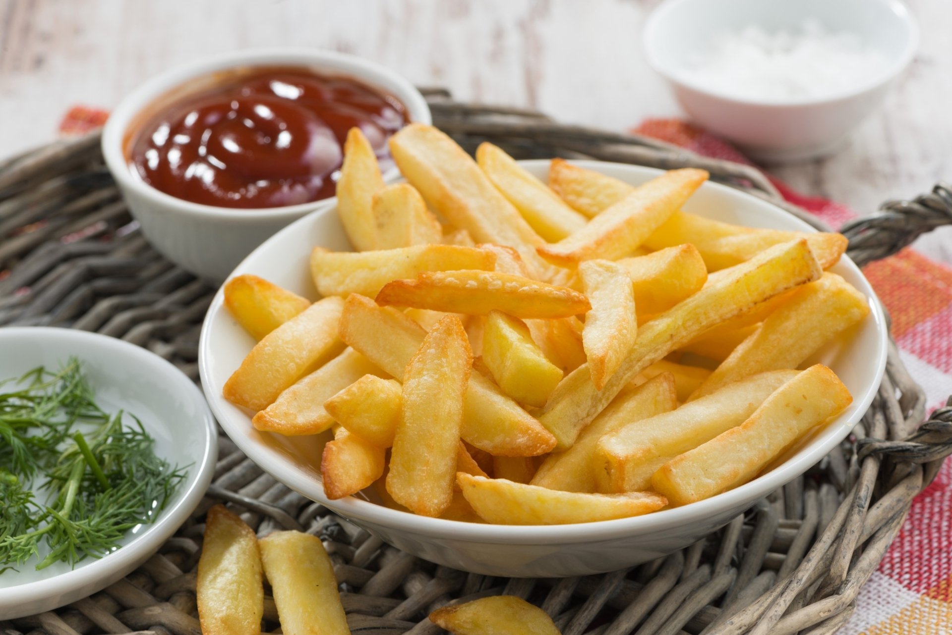 Download Food French Fries HD Wallpaper