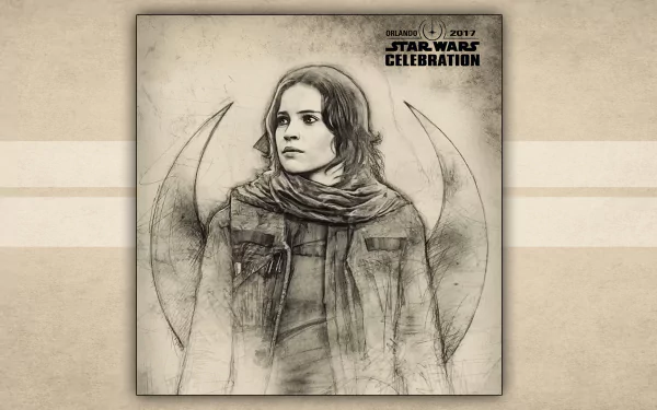  Jyn Erso: Sunday Adult Badge by Paul Shipper (edited by Michael White)