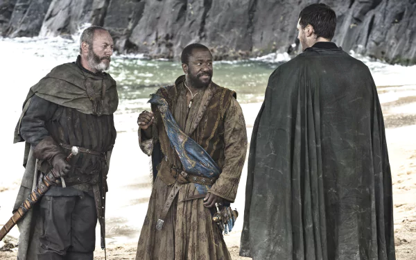 Lucian Msamati Salladhor Saan Liam Cunningham Davos Seaworth TV Show Game Of Thrones HD Desktop Wallpaper | Background Image