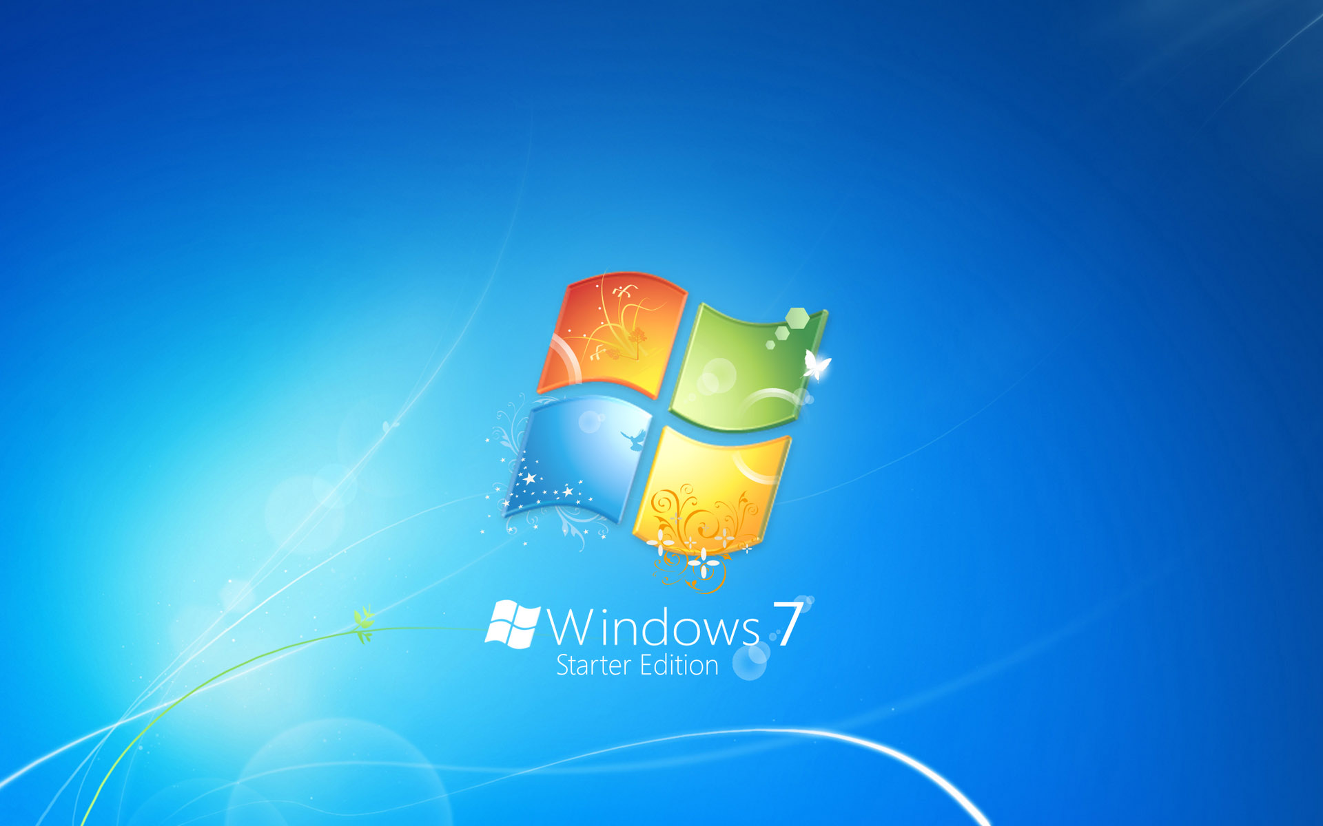 Windows 7 HD Wallpaper Iconic Microsoft Technology Logo