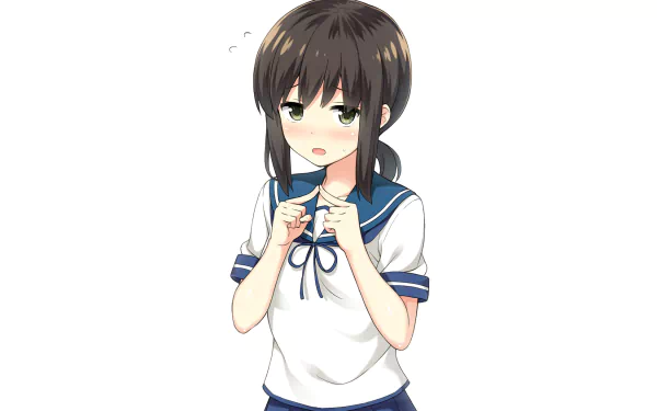 Fubuki (Kancolle) Anime Kantai Collection HD Desktop Wallpaper | Background Image