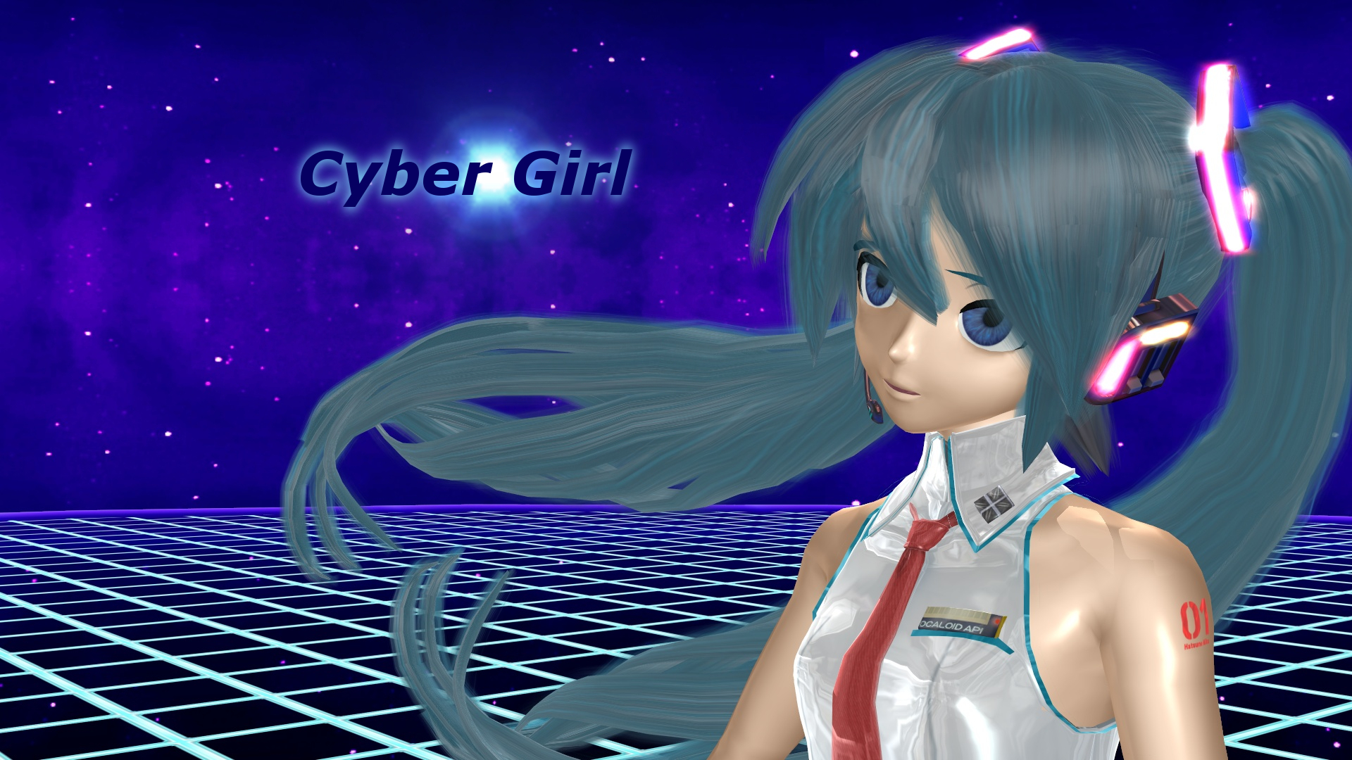 anime cybergirl vocaloid hatsune miku