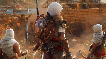 Bayek Of Siwa video game Assassin's Creed Origins HD Desktop Wallpaper | Background Image