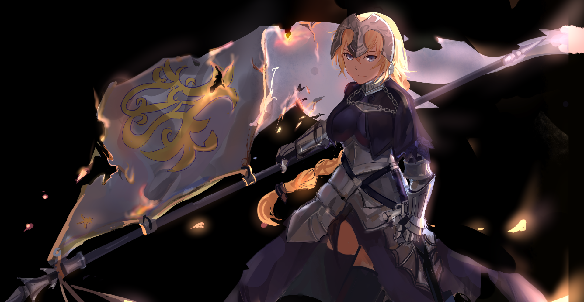 Jeanne d'Arc Ruler – Fate/Apocrypha Ultra HD Anime Warrior Wallpaper by ...