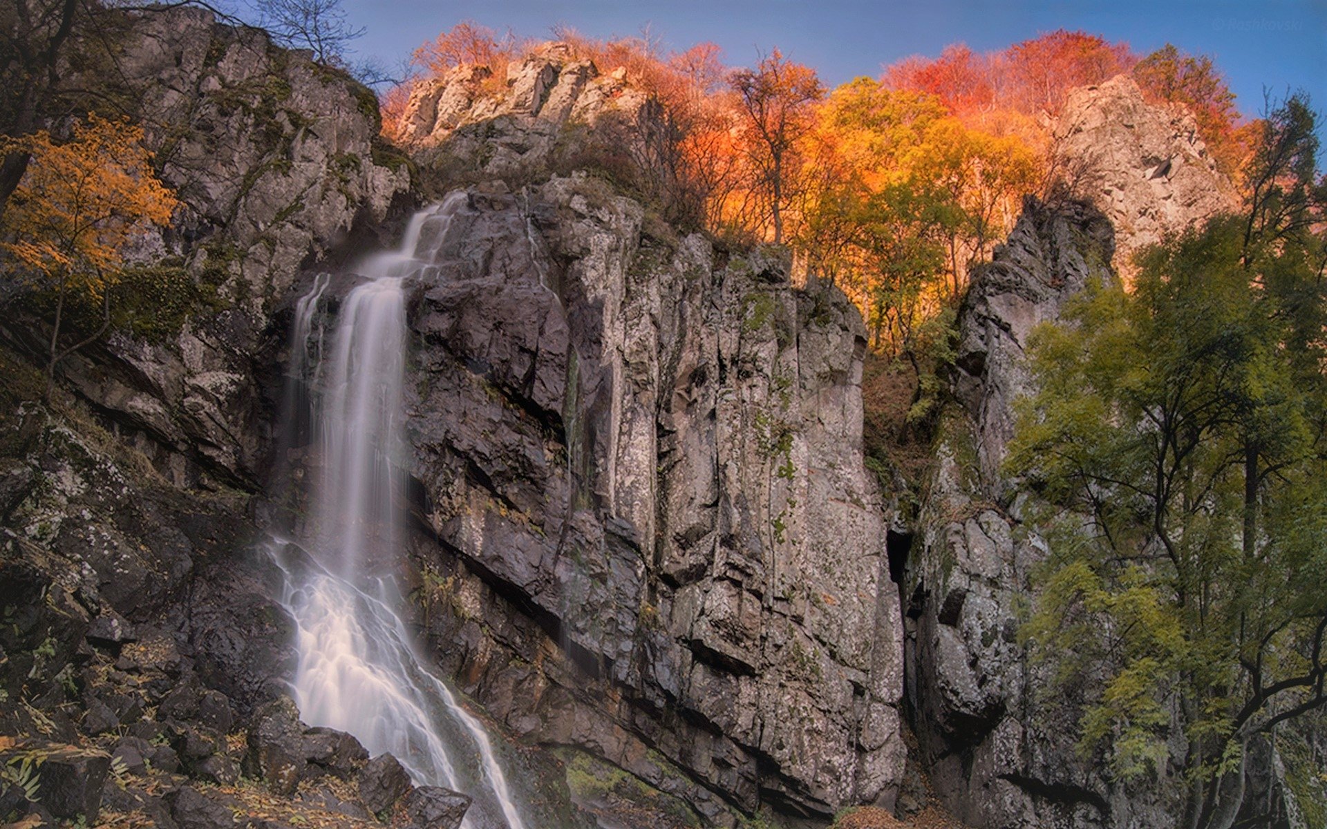 Download Fall Nature Waterfall HD Wallpaper
