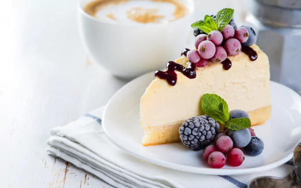 berry pastry dessert food cheesecake HD Desktop Wallpaper | Background Image