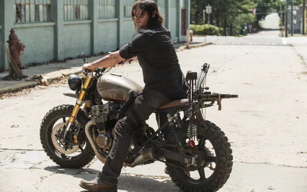 Norman Reedus Daryl Dixon TV Show The Walking Dead HD Desktop Wallpaper | Background Image
