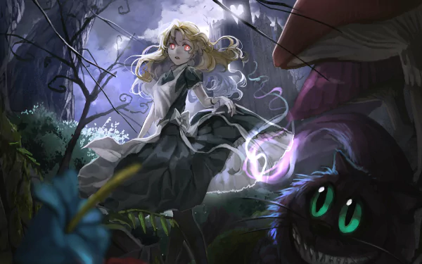 cheshire cat Alice (Alice in Wonderland) fantasy Alice In Wonderland HD Desktop Wallpaper | Background Image