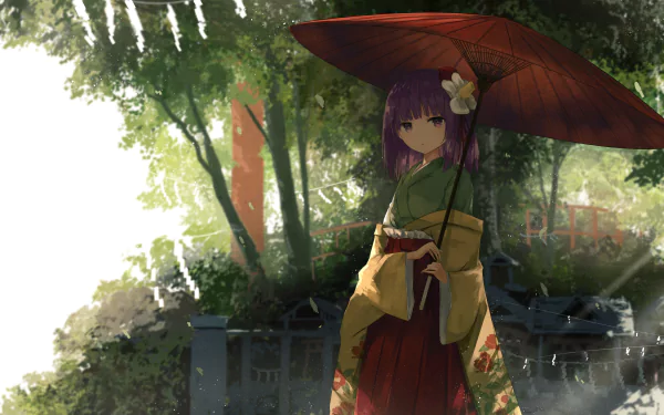 Hieda no Akyuu Anime Touhou HD Desktop Wallpaper | Background Image