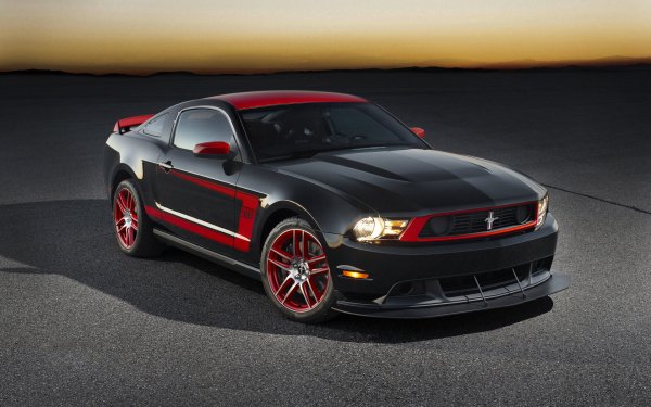 Vehicles Ford Mustang Boss 302 Ford Car Ford Mustang Boss Ford Mustang Muscle Car Black Car HD Wallpaper | Background Image