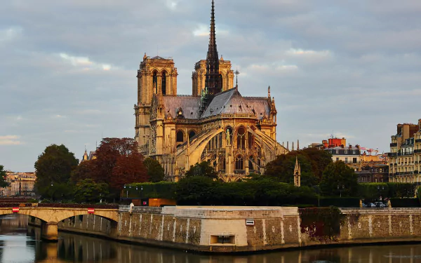 Paris France architecture cathedral religious Notre-Dame de Paris HD Desktop Wallpaper | Background Image