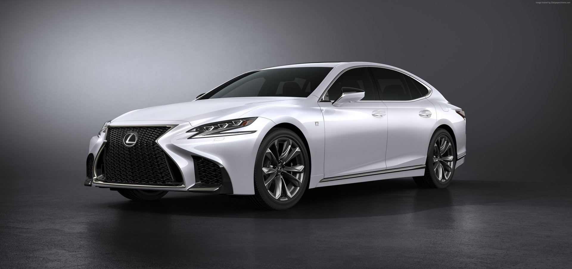 Download Car White Car Lexus Vehicle Lexus LS HD Wallpaper