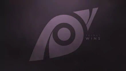 Minimalist 8K Ultra HD wallpaper featuring a stylized Jackal emblem from Tom Clancy’s Rainbow Six: Siege with muted dark tones and sleek design for PC desktop background.