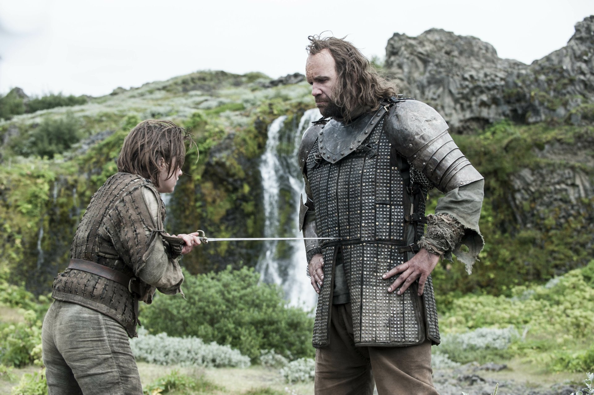 Download Rory McCann Maisie Williams Sandor Clegane Arya Stark TV Show Game Of Thrones 4k Ultra HD Wallpaper