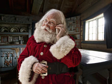  Santa on the Phone