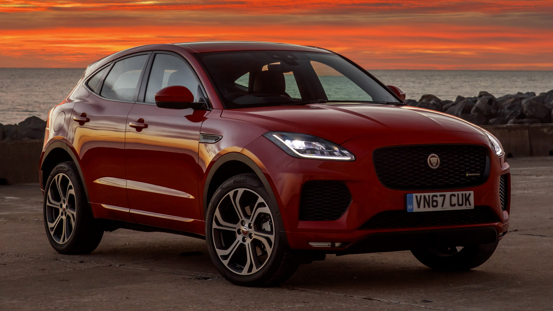 Download Car SUV Compact Car Vehicle Jaguar EPace HD Wallpaper