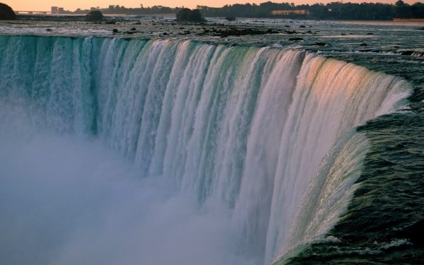 Earth Niagara Falls Waterfalls Waterfall Nature Sunset Water HD Wallpaper | Background Image