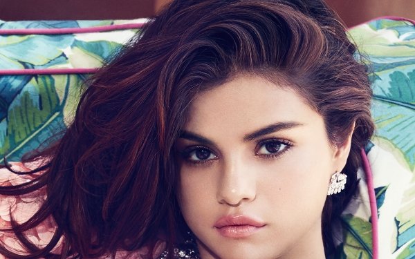 Music Selena Gomez Earrings Brunette Face Brown Eyes Singer Actress American HD Wallpaper | Background Image