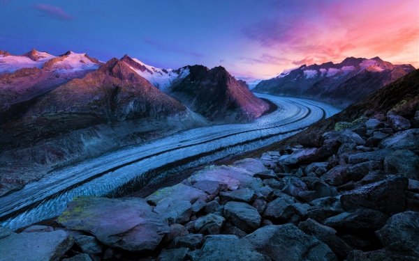 Man Made Road Winter Stone Mountain Snow HD Wallpaper | Background Image
