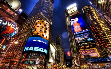man made Times Square HD Desktop Wallpaper | Background Image
