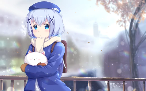Chino Kafū Anime Is the Order a Rabbit HD Desktop Wallpaper | Background Image