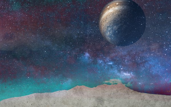 Sci Fi Planet Space Jupiter Night Cloud HD Wallpaper | Background Image