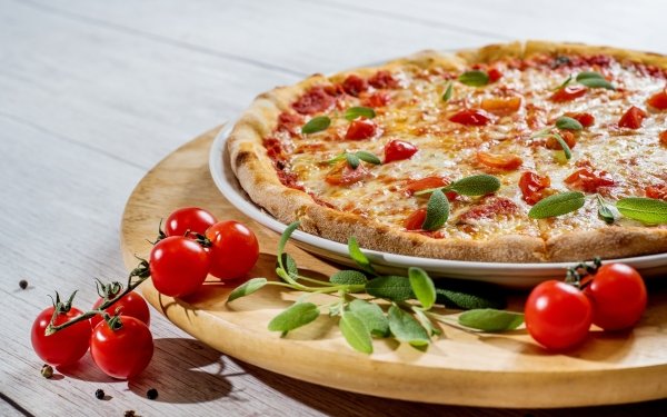 Food Pizza Tomato HD Wallpaper | Background Image