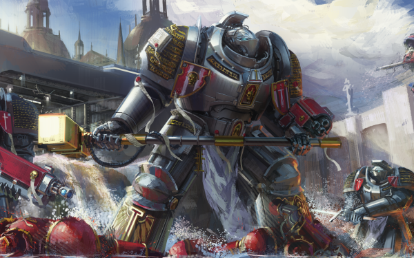 Video Game Warhammer 40K Warhammer Warrior Armor Futuristic HD Wallpaper | Background Image