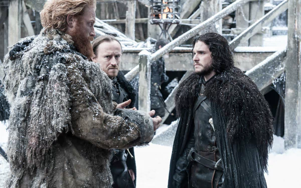 Ben Crompton Kit Harington Kristofer Hivju Dolorous Edd Jon Snow Tormund Giantsbane TV Show Game Of Thrones HD Desktop Wallpaper | Background Image