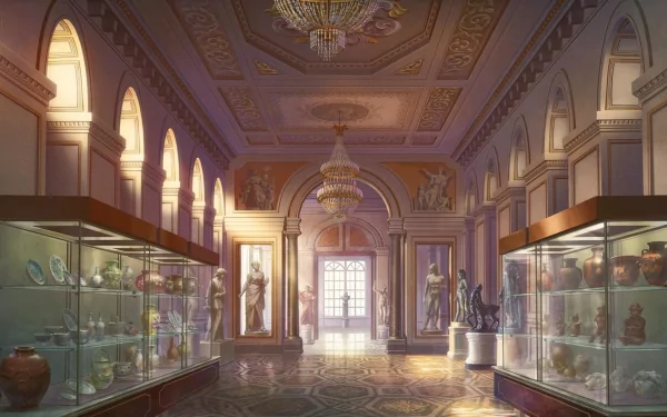 museum Anime Original HD Desktop Wallpaper | Background Image