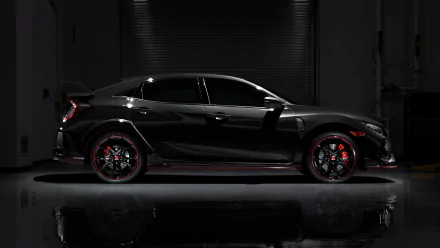 reflection black car car Honda vehicle Honda Civic Type R HD Desktop Wallpaper | Background Image