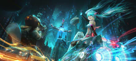 Hatsune Miku Anime Vocaloid HD Desktop Wallpaper | Background Image