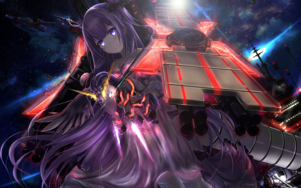 Anime Crossover Unicorn Azur Lane Gundam HD Wallpaper | Background Image