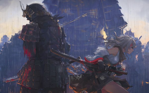 Anime Original Samurai HD Wallpaper | Background Image