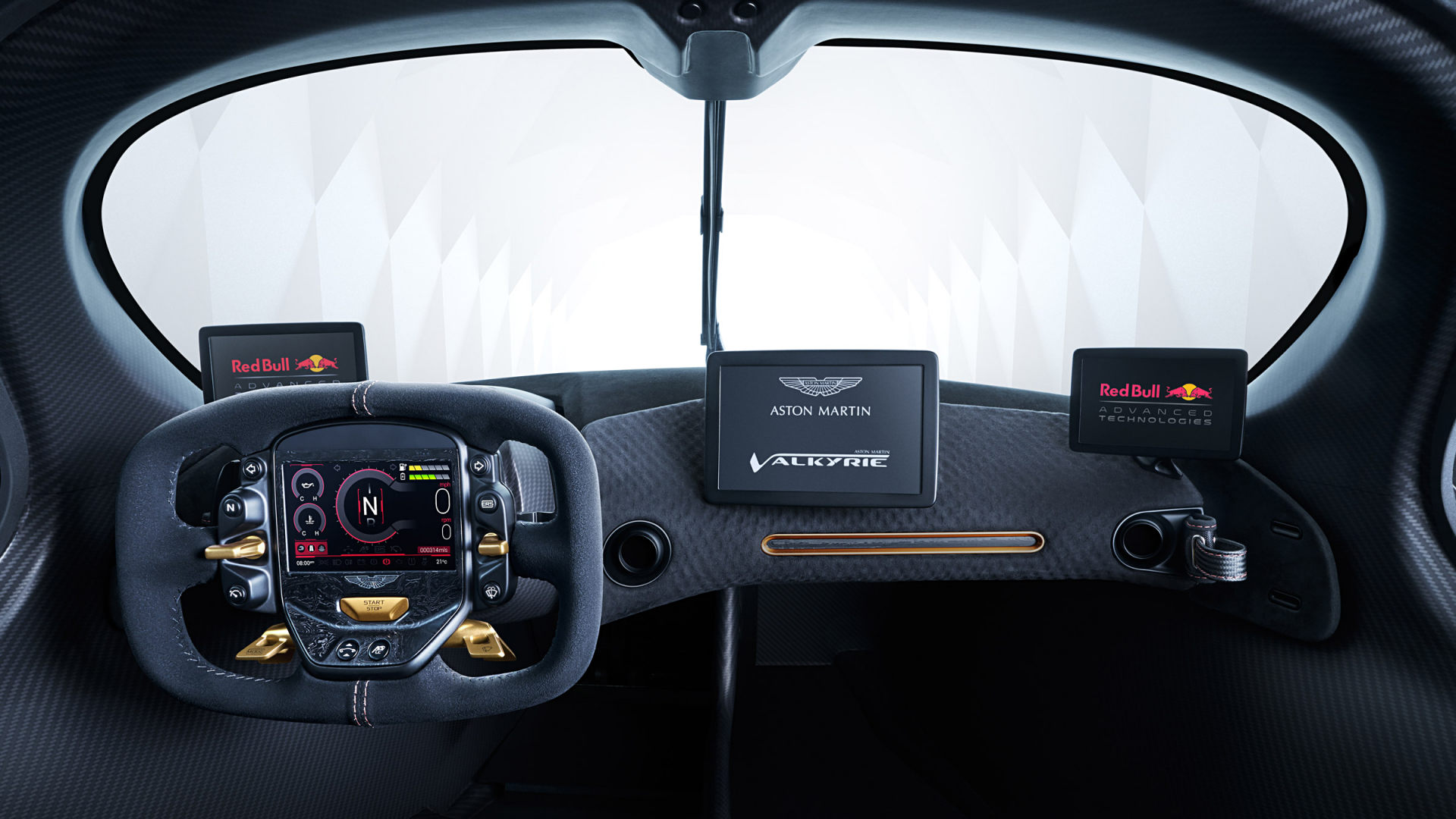 Download Interior Hybrid Car Supercar Aston Martin Vehicle Aston Martin Valkyrie HD Wallpaper