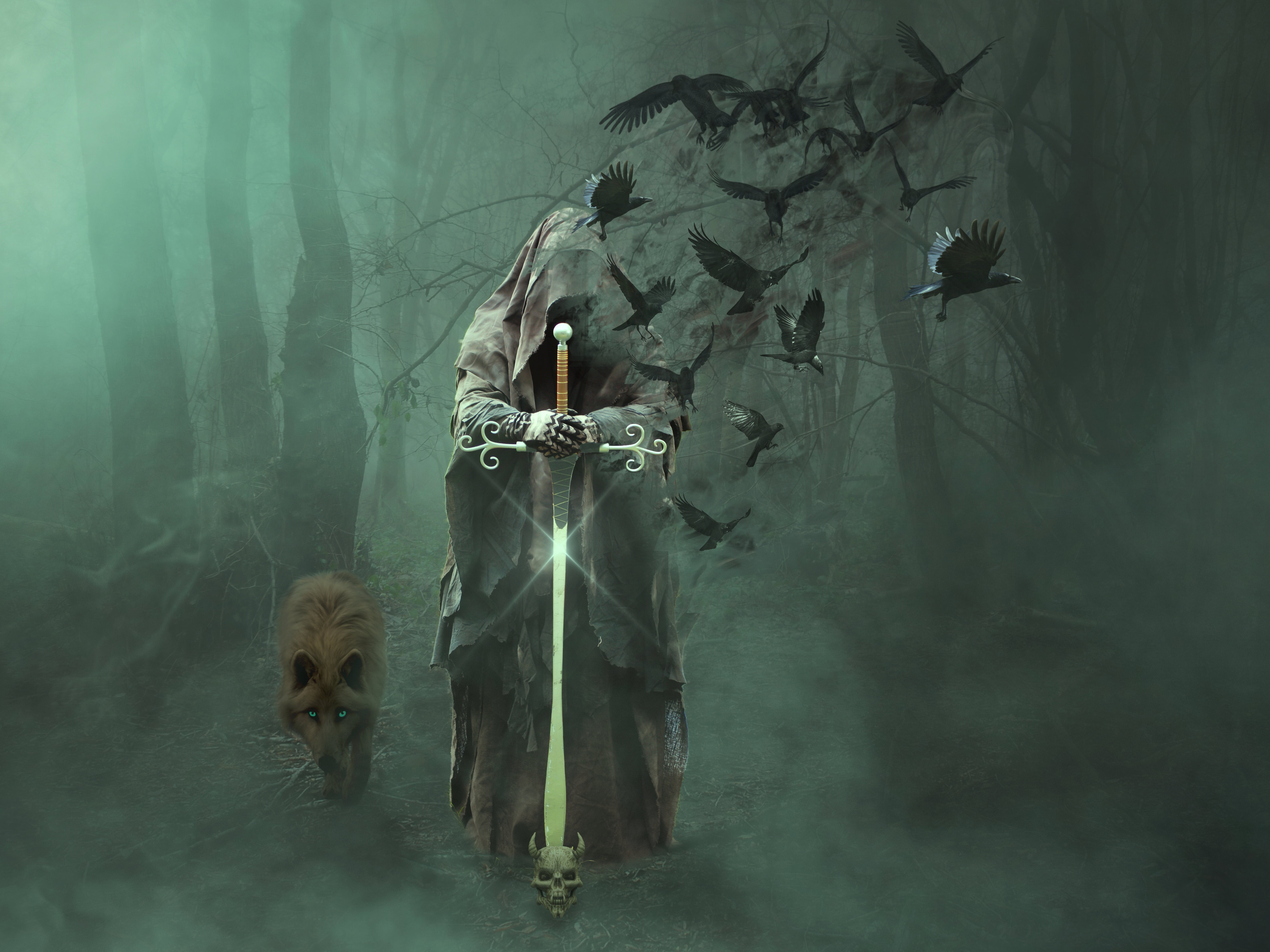 Wizard of Death in a Dark Forest by Lothar Dieterich