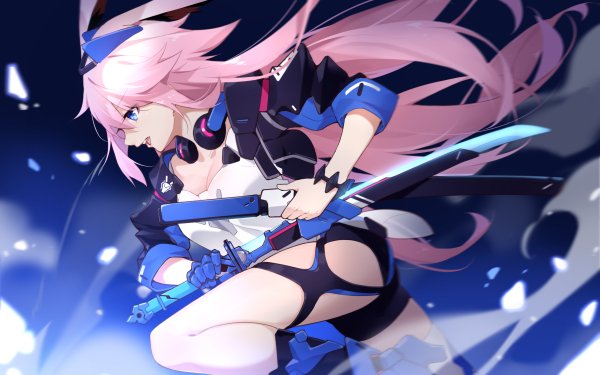 Anime Benghuai Xueyuan Yae Sakura Pink Hair HD Wallpaper | Background Image