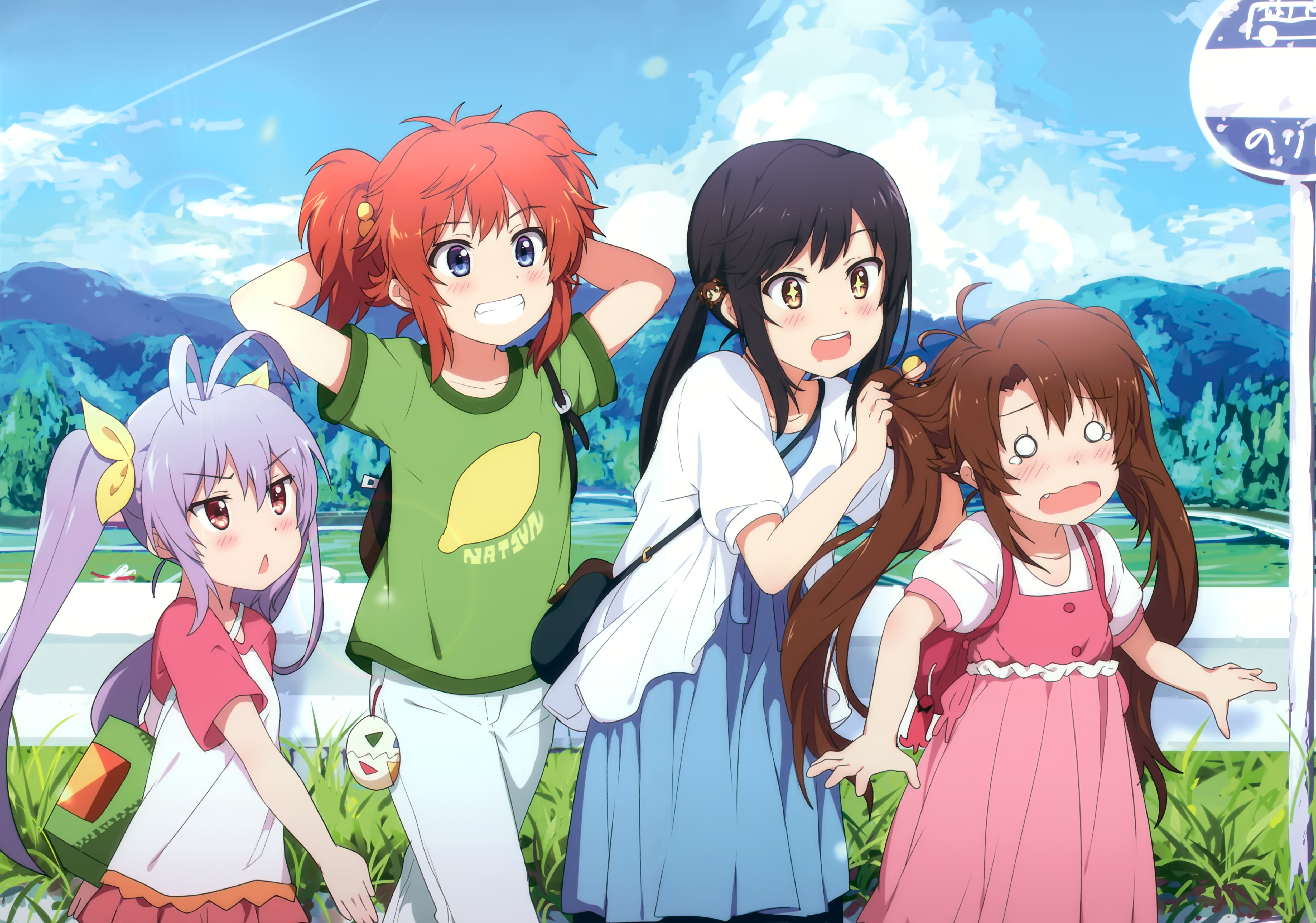 Anime Non Non Biyori HD Wallpaper | Background Image