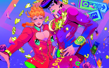 JoJo's Bizarre Adventure HD: Giorno & Josuke Dynamic Wallpaper