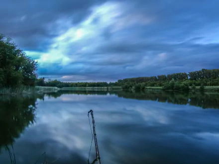 evening nature lake HD Desktop Wallpaper | Background Image