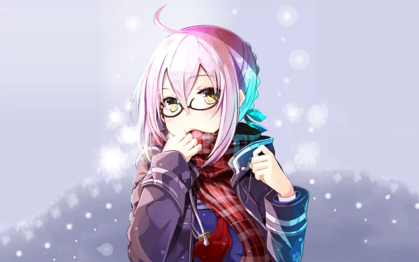 HD PC desktop wallpaper featuring Heroine X from the anime Fate/Grand Order, with a soft, glowing background and detailed character design.