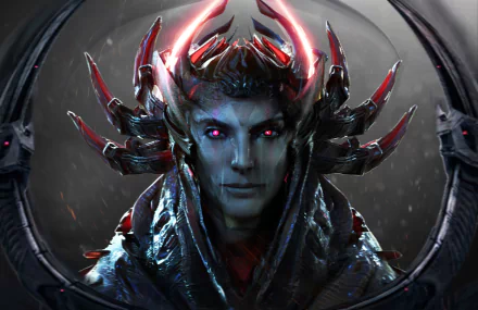 alien red eyes face Sci Fi men HD Desktop Wallpaper | Background Image