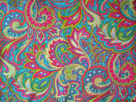 Vibrant, artistic paisley design in vivid colors, creating a dynamic and decorative HD PC desktop wallpaper background.