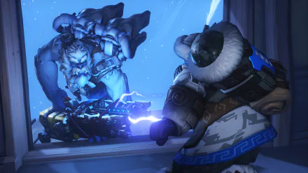  Overwatch Winter Wonderland Winston vs Mei