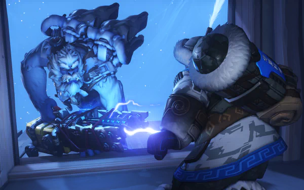  Overwatch Winter Wonderland Winston vs Mei