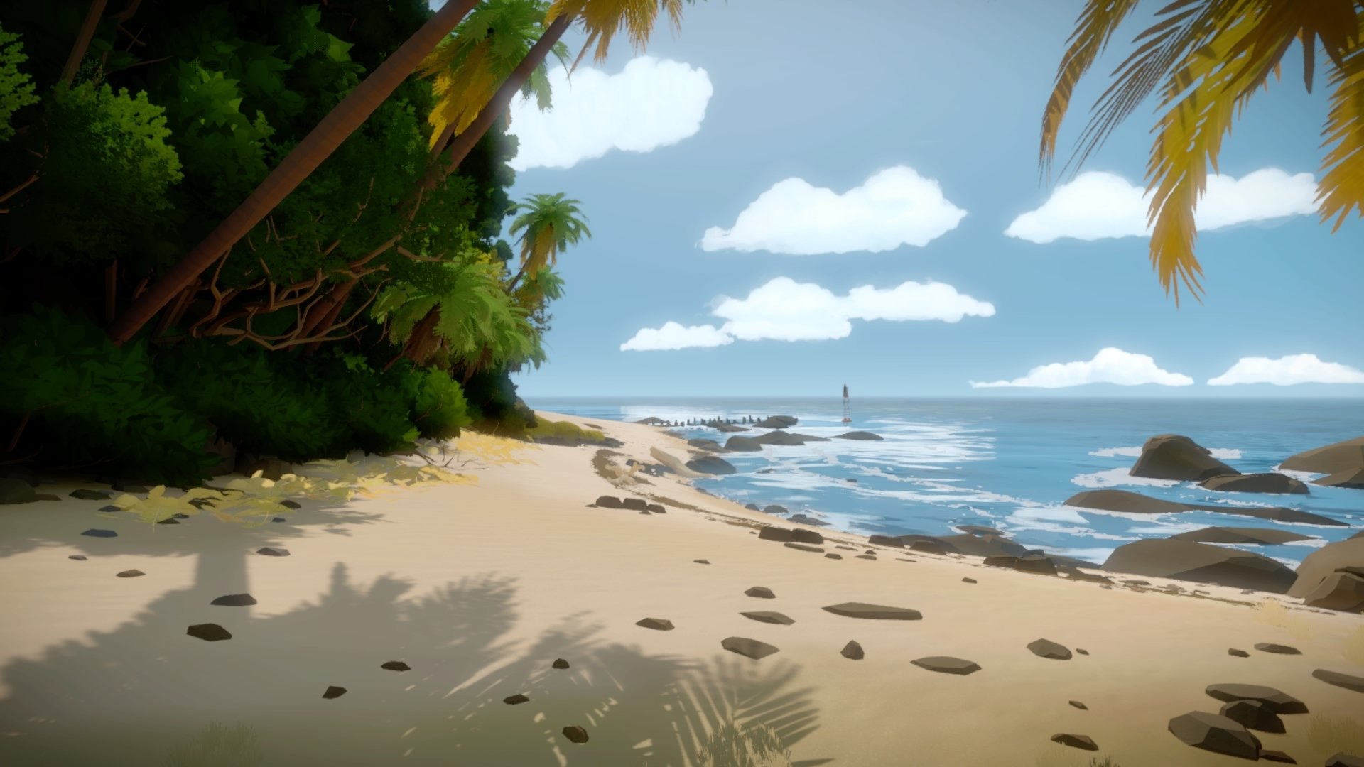 Download Beach Video Game The Witness HD Wallpaper