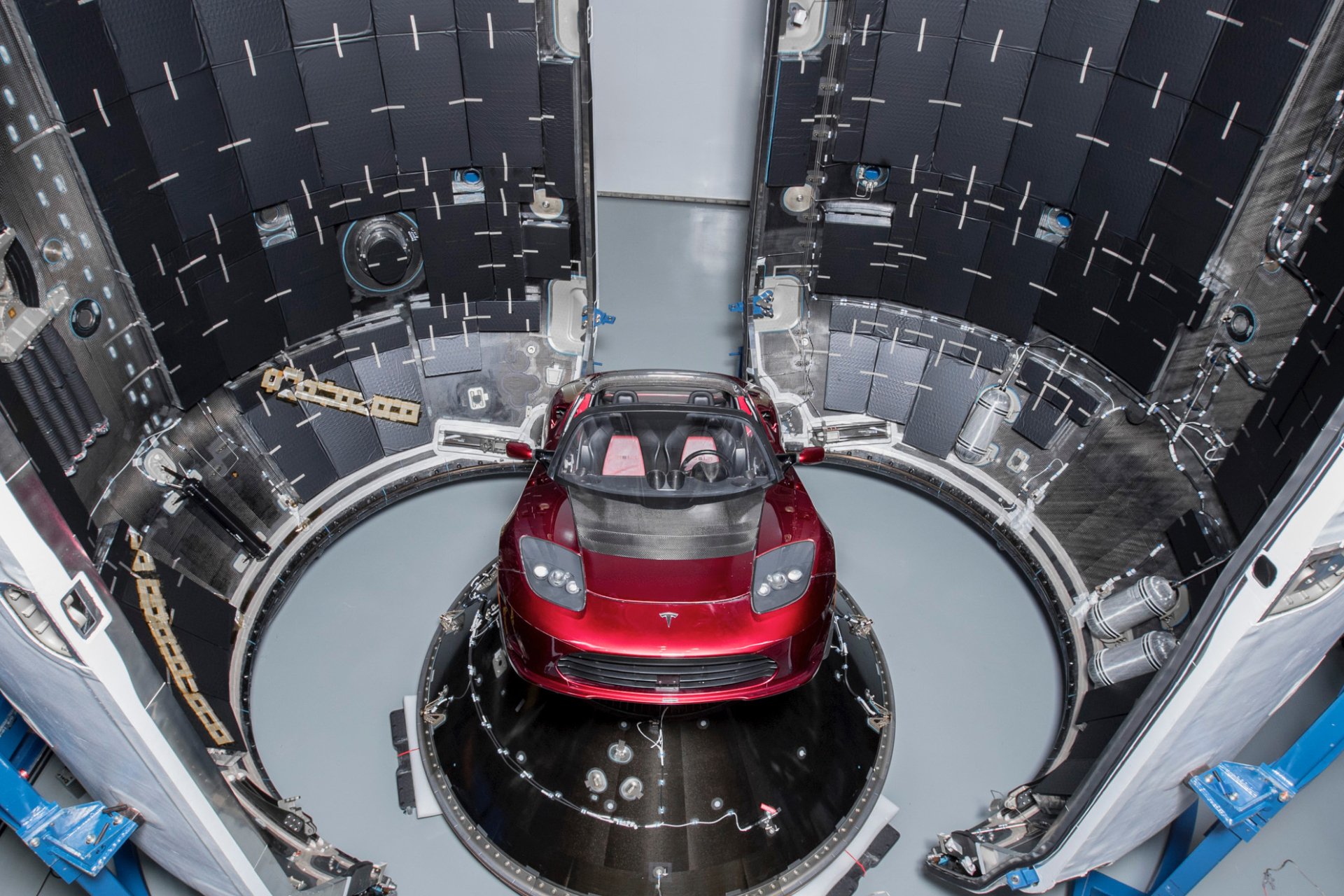 Download SpaceX Falcon Heavy Vehicle Tesla Roadster HD Wallpaper by SpaceX