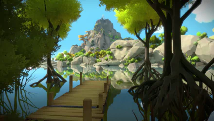 walkway video game The Witness HD Desktop Wallpaper | Background Image