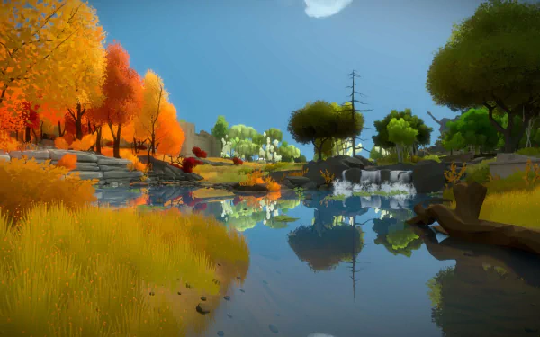 reflection video game The Witness HD Desktop Wallpaper | Background Image